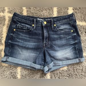 MISSIMO Women/Girls High Rise Midi Jean Shorts